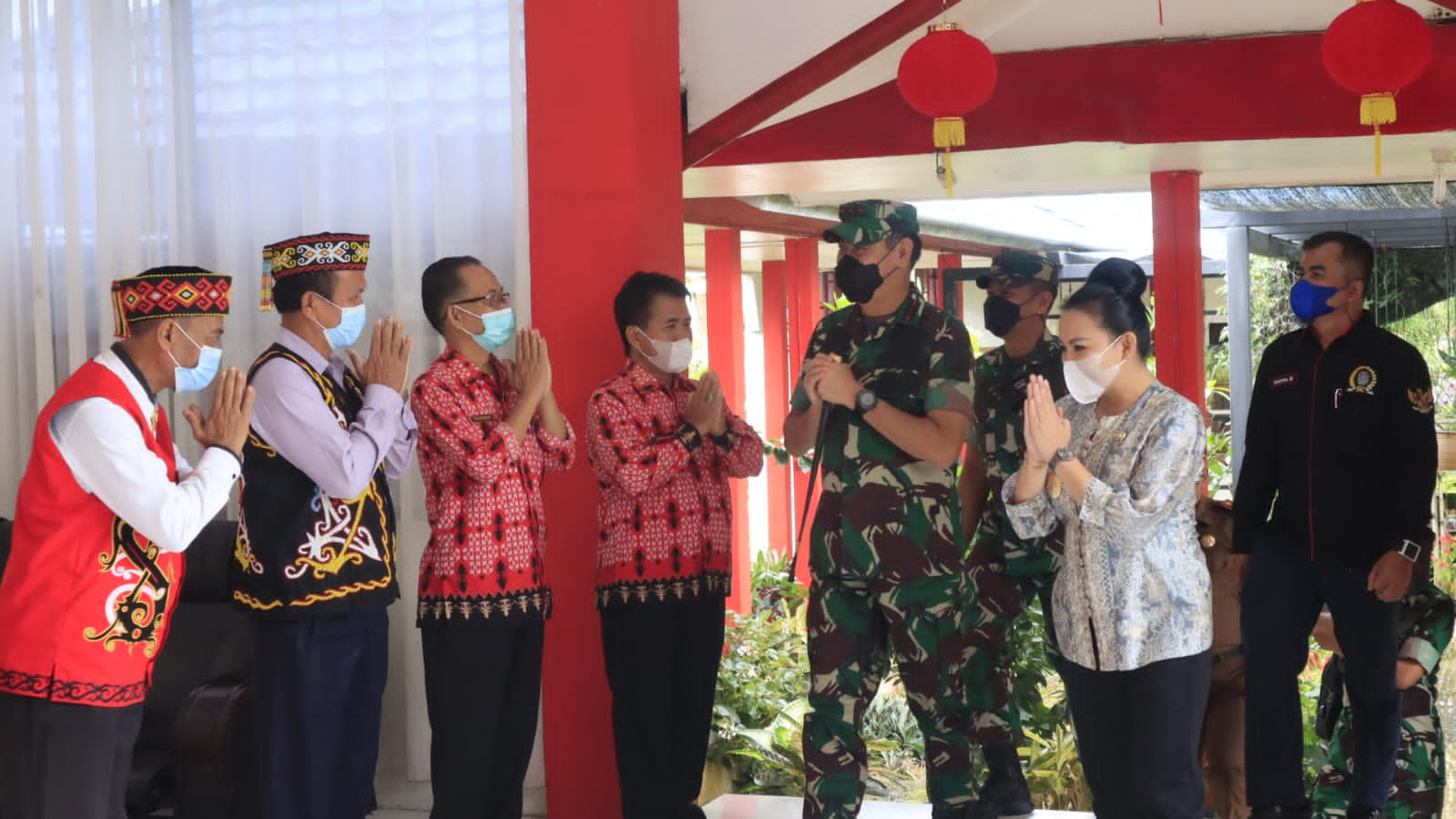 Bangun Sinergi, Pangdam XII/Tpr Silaturahmi dengan Forkopimda Landak