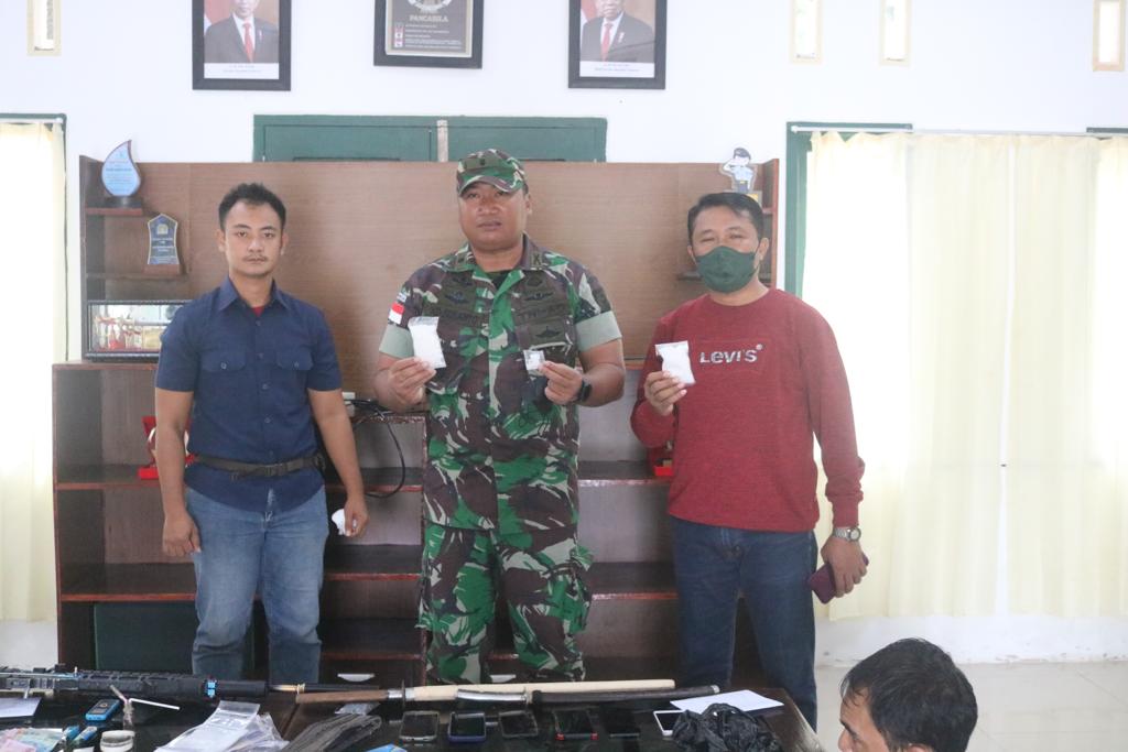 Kasdim 0911/Nunukan Pimpin Tim Gabungan Berhasil Amankan Narkotika Jenis Sabu 101,47 Gram