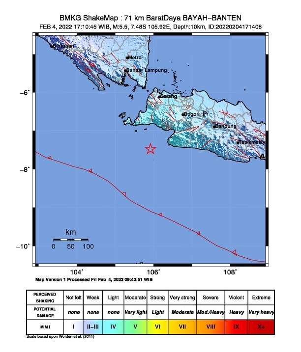 Guncangan Gempa M5,5 Dirasakan Warga Wilayah Banten