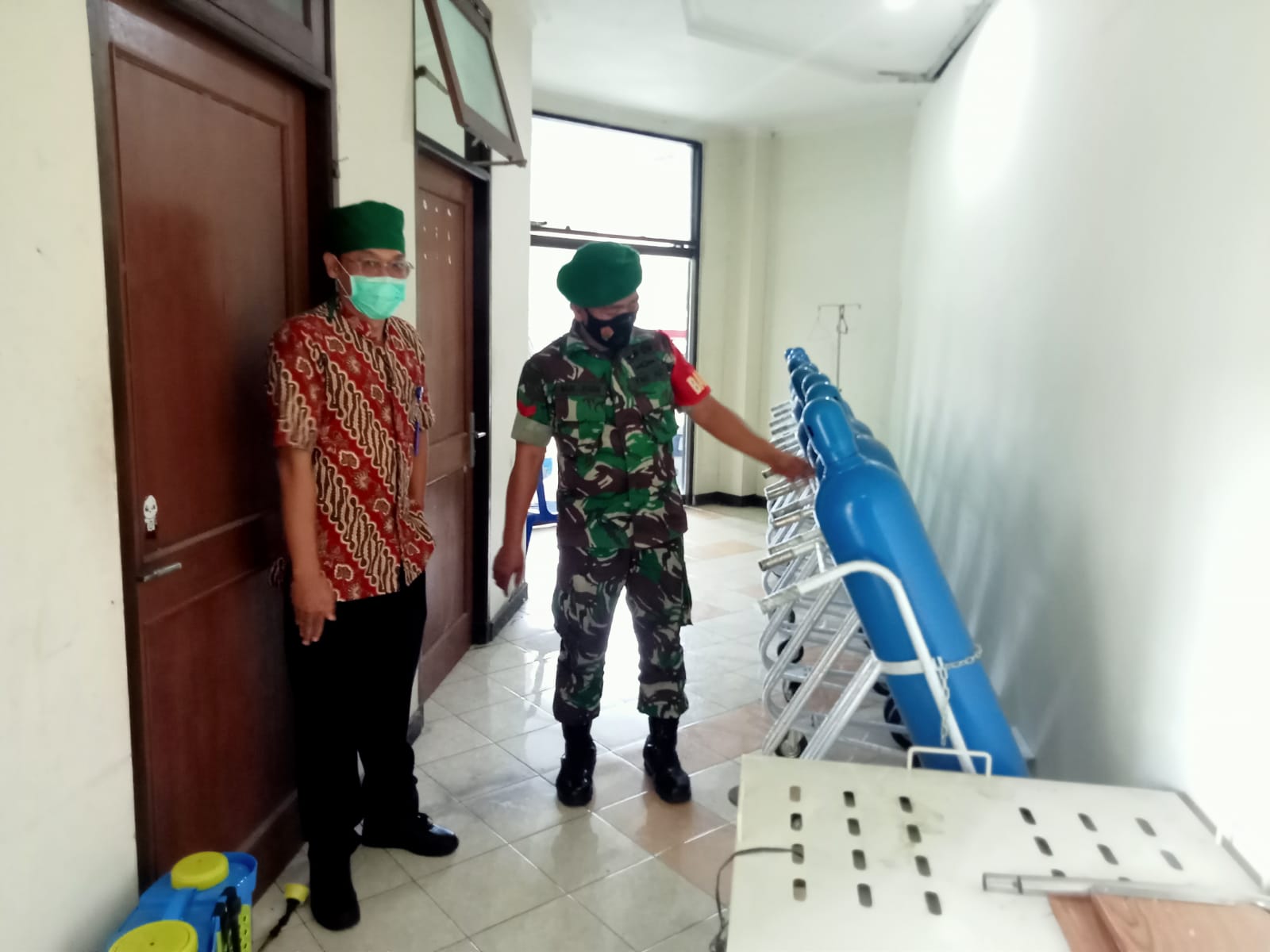 Kodim Madiun Terjunkan Anggotanya Pantau Fasilitas Isoter