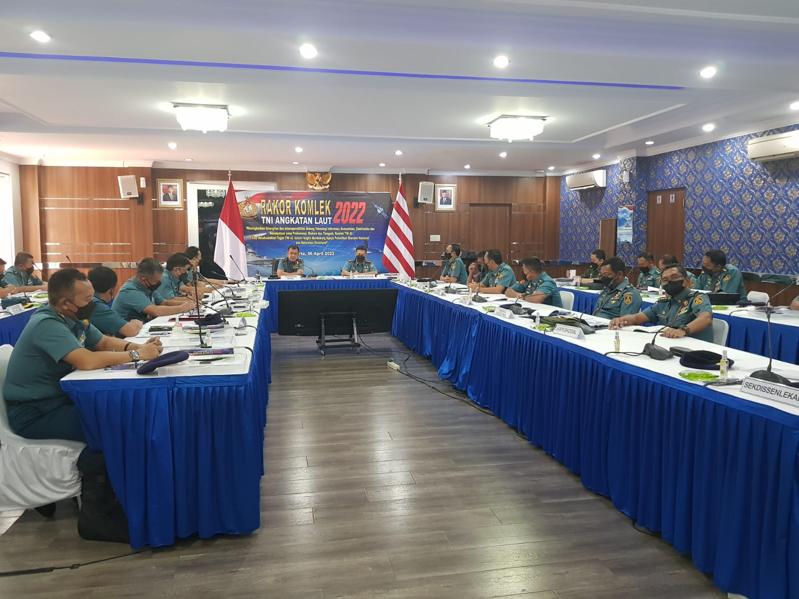 Kolinlamil Ikuti Rakor Komlek TNI AL Tahun 2022