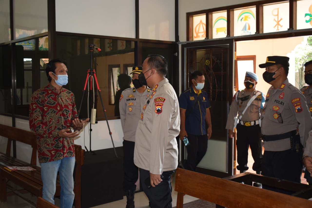 Polres Demak Tingkatkan Pengamanan Ibadah Paskah