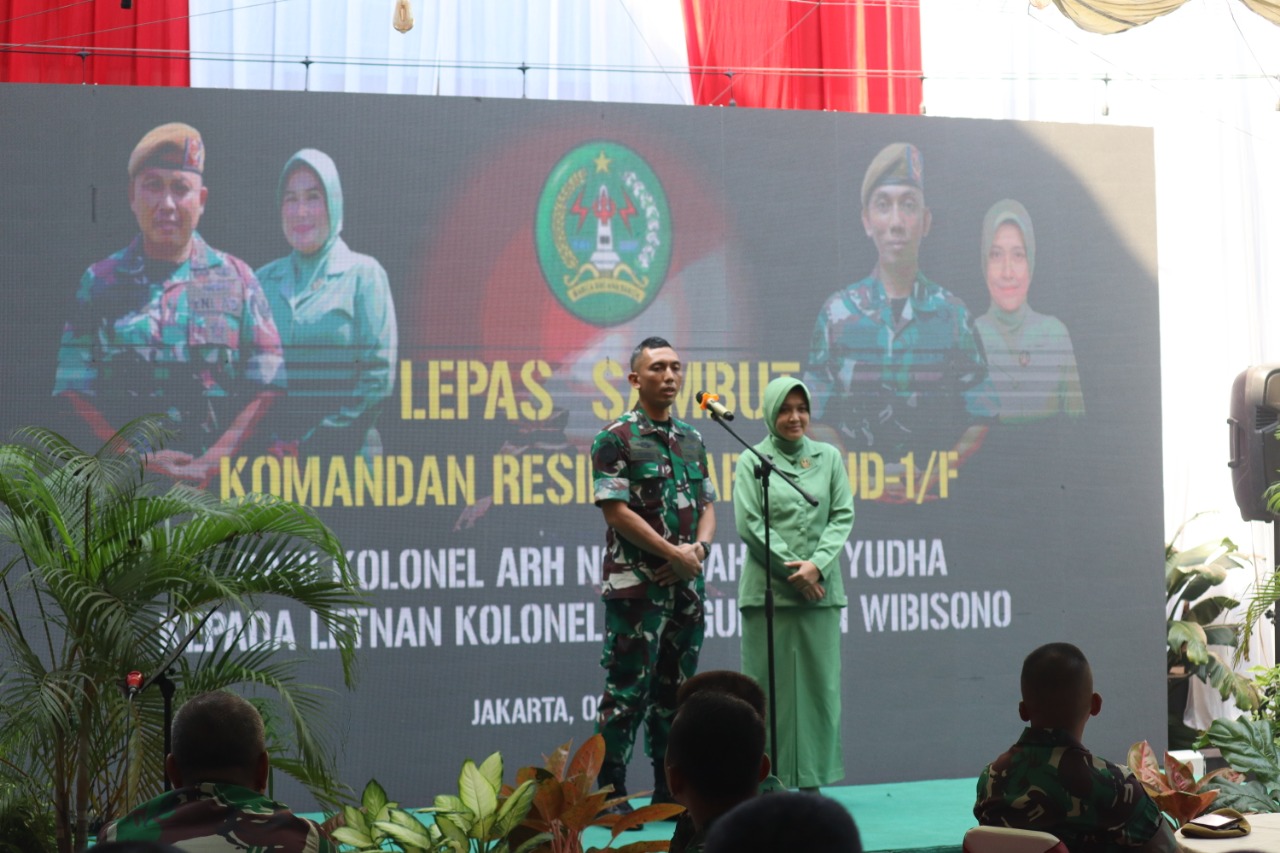 Letkol Arh Gunawan Wibisono Resmi Jabat Danmen Arhanud 1/F