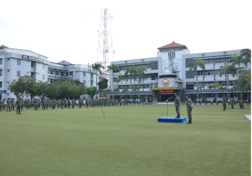 Pangkoarmada I Pimpin Apel Khusus Dalam Rangka Menyambut Bulan Ramadhan 1443 H