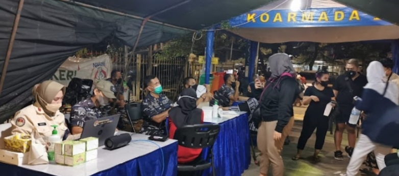 Koarmada I Laksanakan Giat Harian Serbuan Vaksinasi Covid-19, Selama Bulan Ramadhan