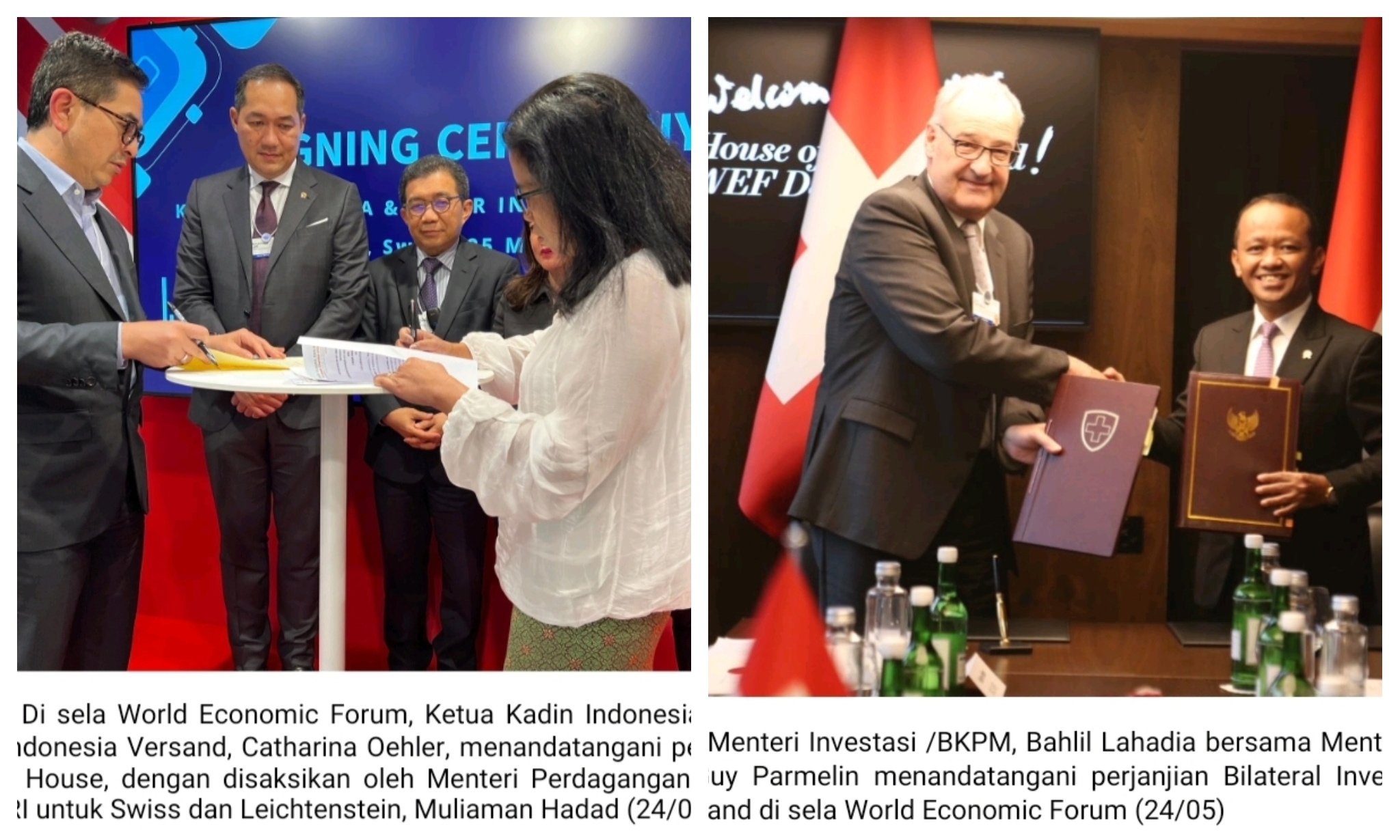 Empat Perjanjian Bilateral Indonesia-Swiss Berhasil Disepakati