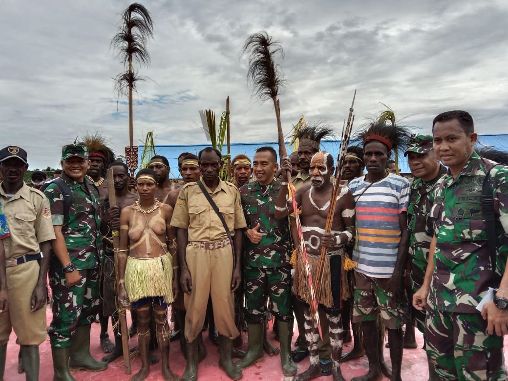 Brigjen TNI Tri Yusman Madayun Tinjau Lokasi TMMD ke-113 di Kampung Vyer Papua