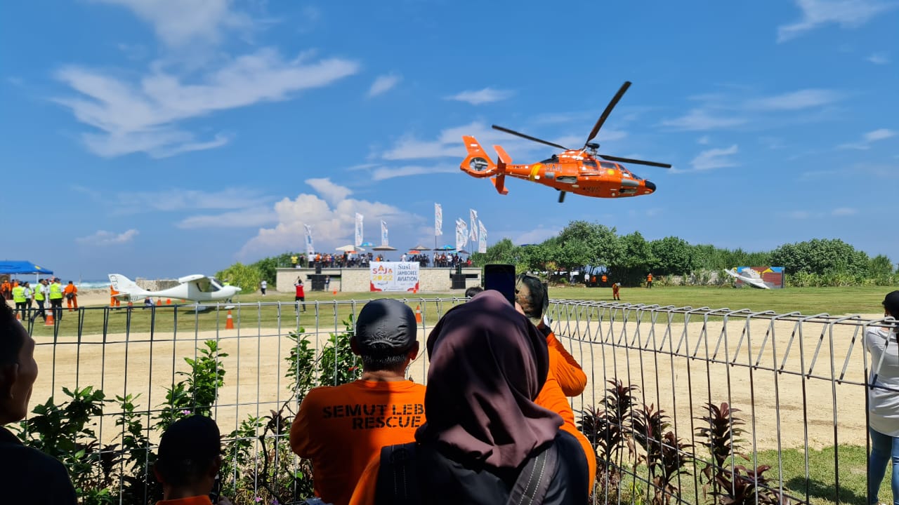 Pesawat Trike Jatuh di Pangandaran