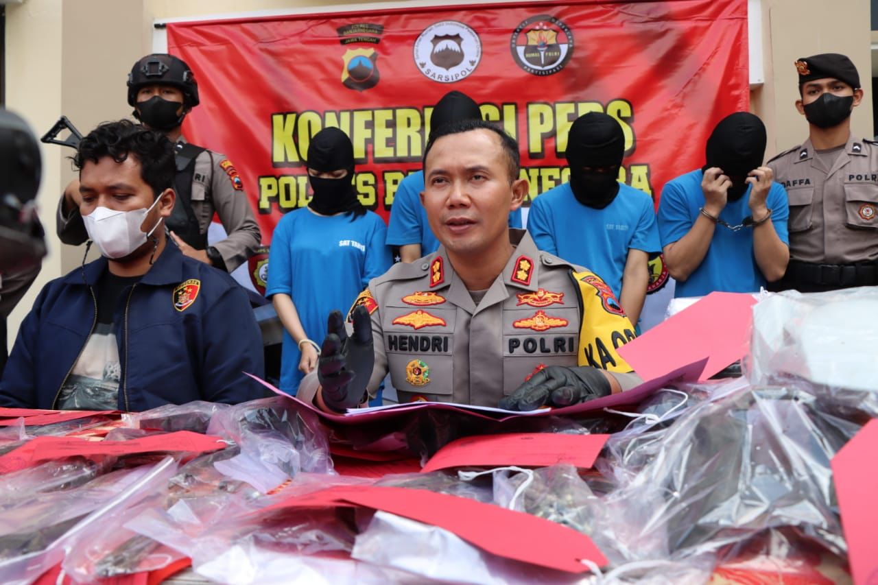 Polres Banjarnegara Tangkap Komplotan Curanmor Usai Jual Kendaraan Curian Lewat Media Sosial