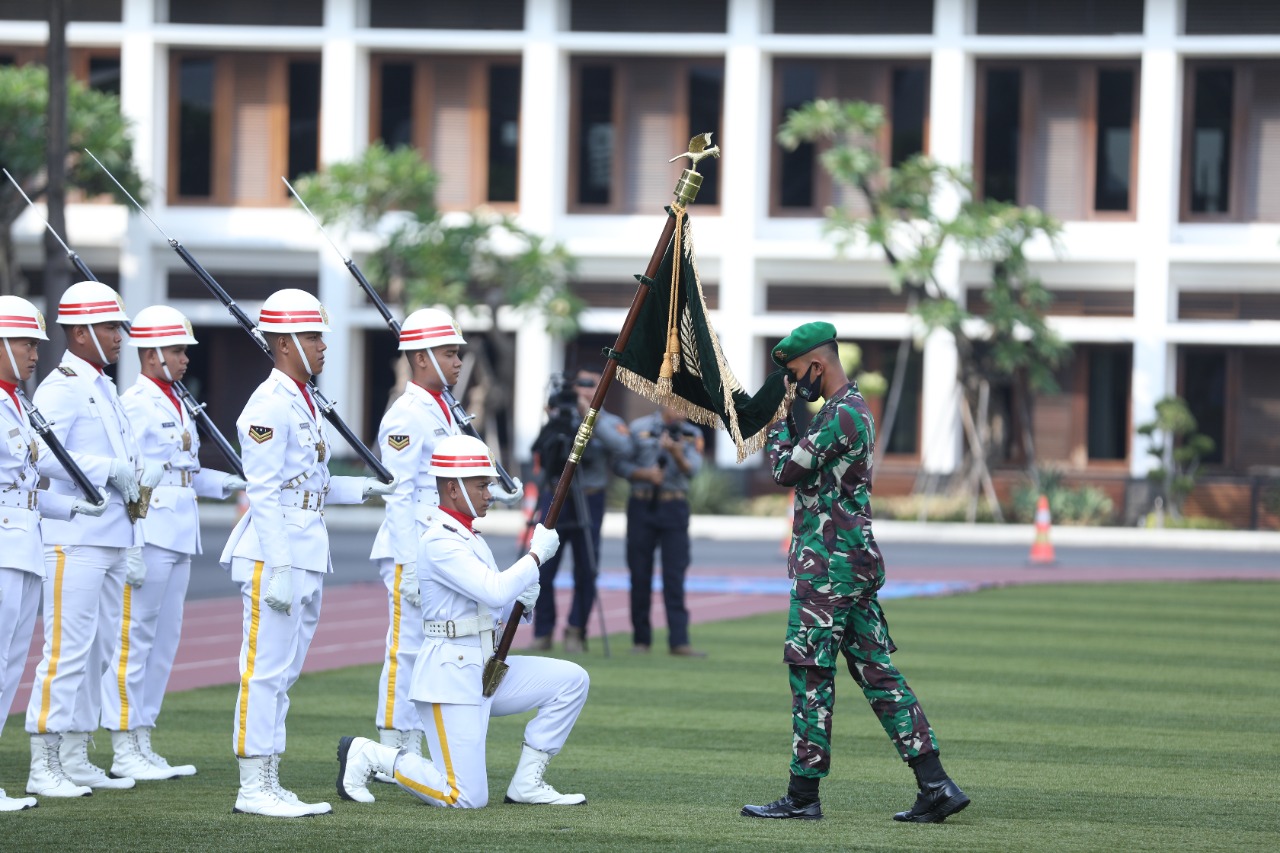 Penciuman Panji TNI AD, Tandai Penerimaan Perwira Remaja TNI AD TH 2022