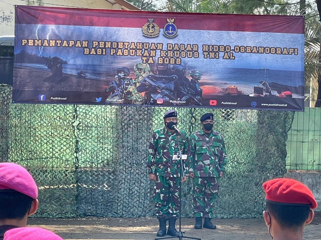 Pemantapan Pengetahuan Dasar Hidros Bagi Pasukan Khusus TNI AL Wilayah Barat Resmi Ditutup