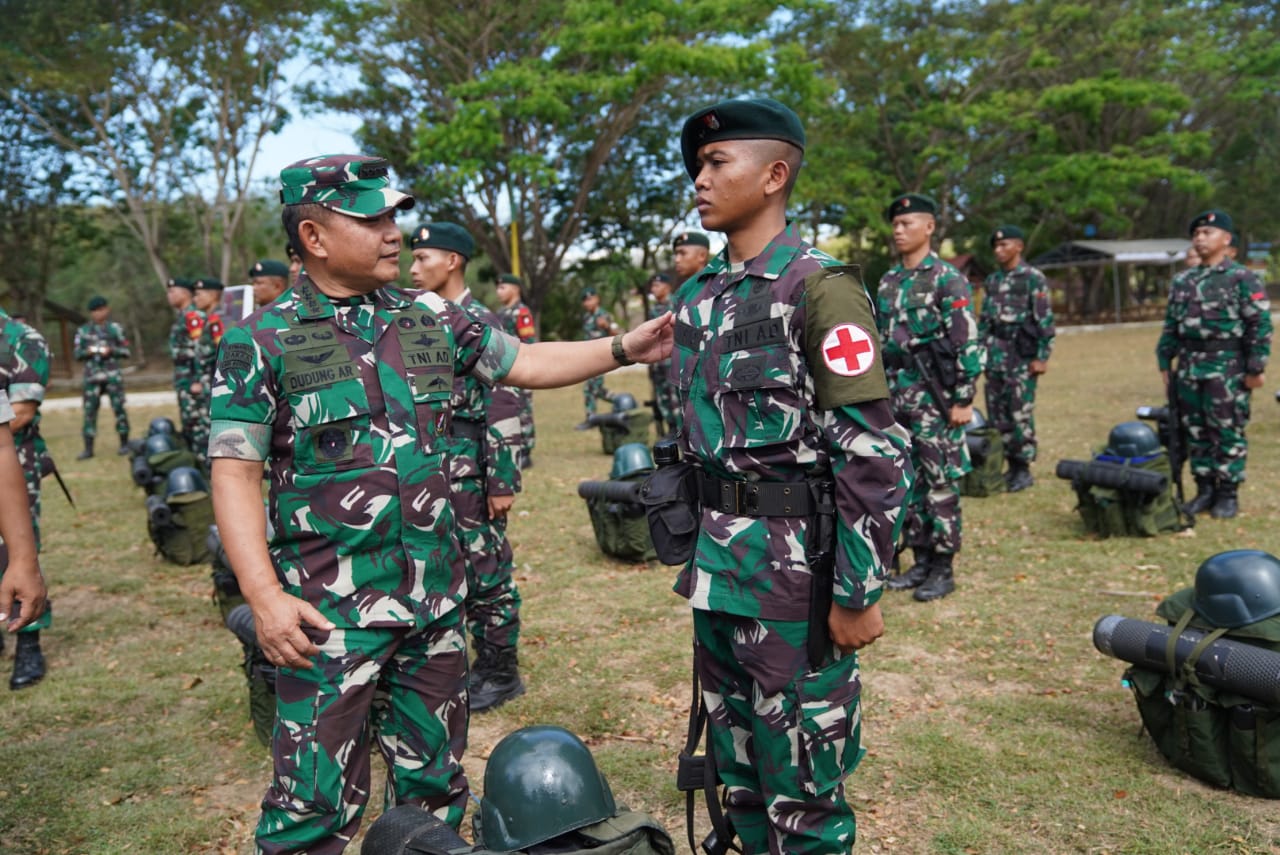 Kunjungi Markas Samodok, Kasad Cek Kesiapan Operasi Yonif RK 744/SYB