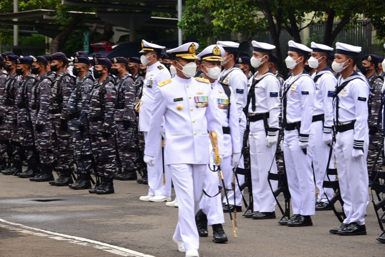 Pushidrosal Gelar Upacara Peringatan Hari Jadi TNI AL ke-77