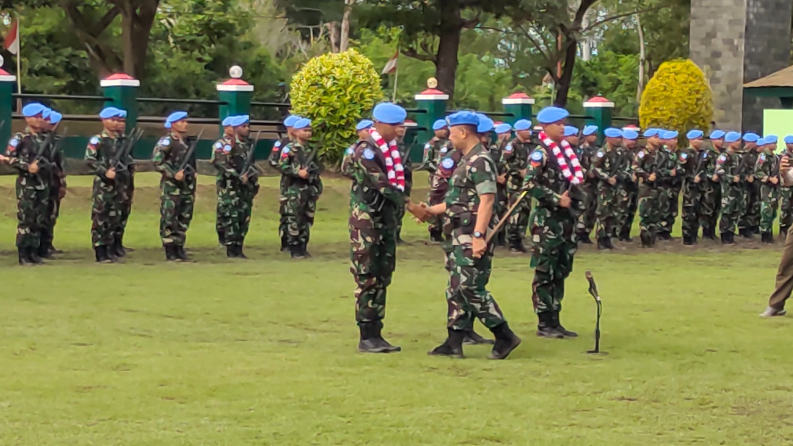 Kolonel Agus Widodo Lepas Satgas KIZI TNI Konga XX-T Monusco/Congo TA 2023