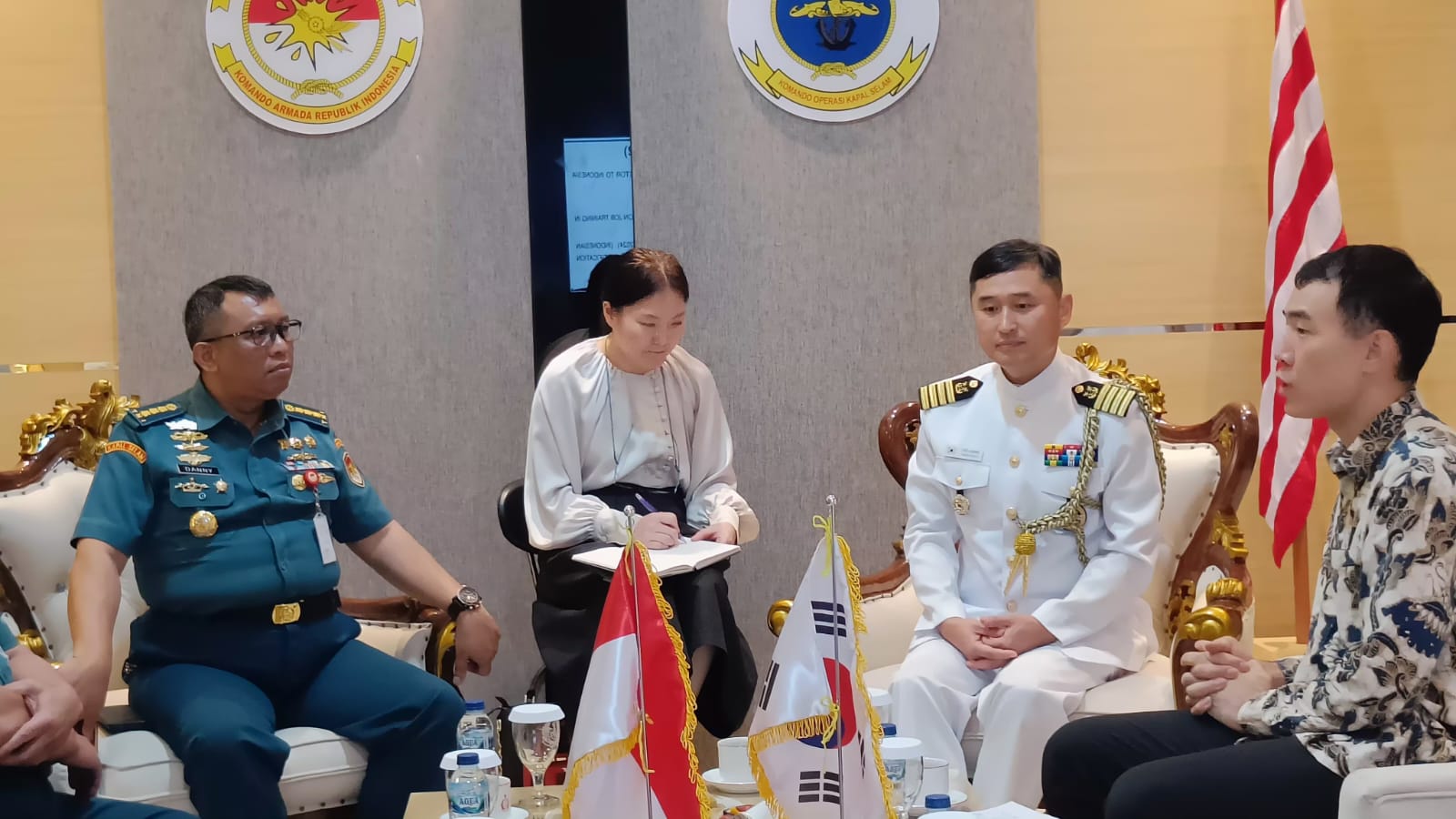 Koopskasel Koarmada RI Terima Kunjungan Delegasi Korea Selatan