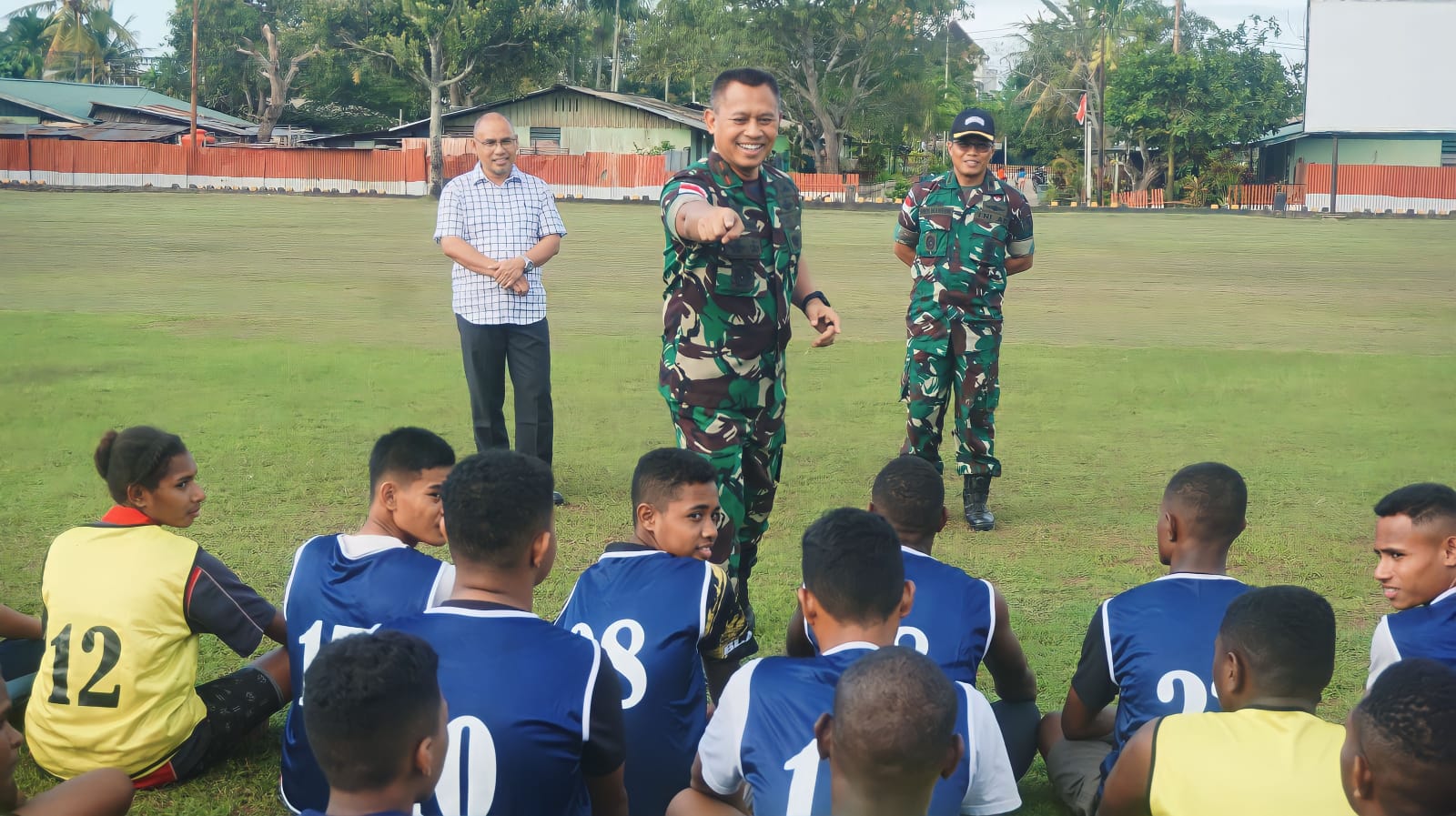 Danrem Agus Widodo Selaku Koordinator Seleksi Tinjau Pelaksanaan Seleksi Paskibraka Perdana Di Prov Papua Selatan