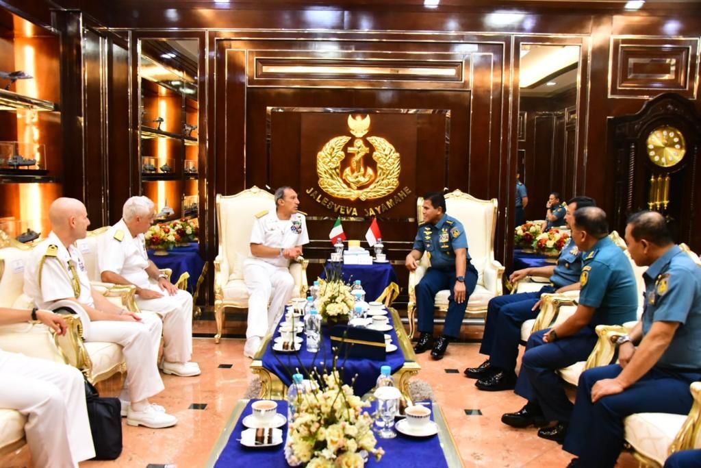 Pertemuan Bilateral Kepala Staf TNI AL dan AL Italia, Ini yang Dibicarakan