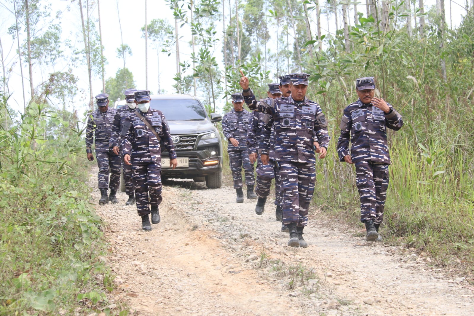 Dankormar Dampingi Kasal Tinjau Lahan TNI AL di IKN Nusantara