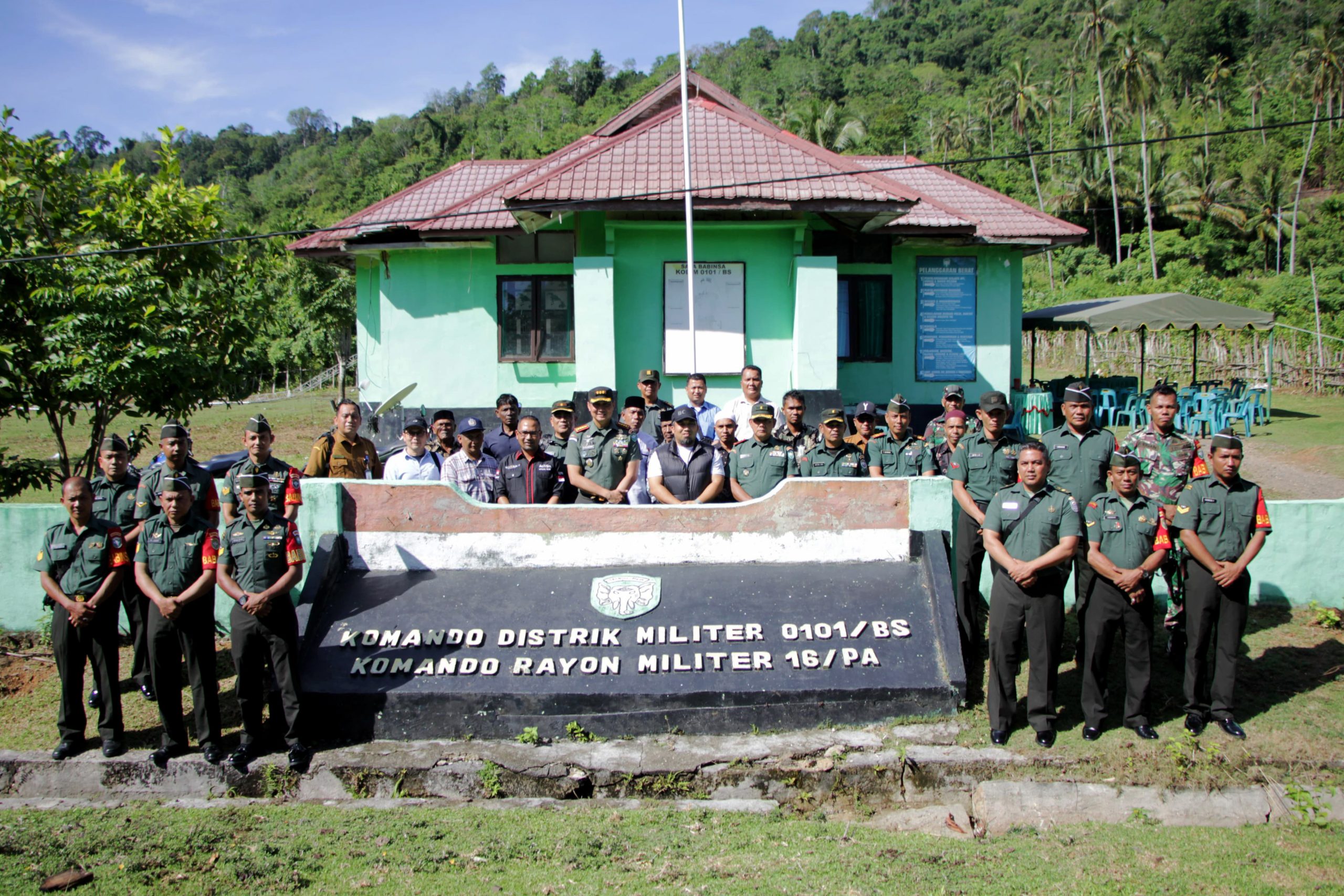 Dandim 0101/Kota Banda Aceh Kunjungi Makoramil 16/Pulo Aceh